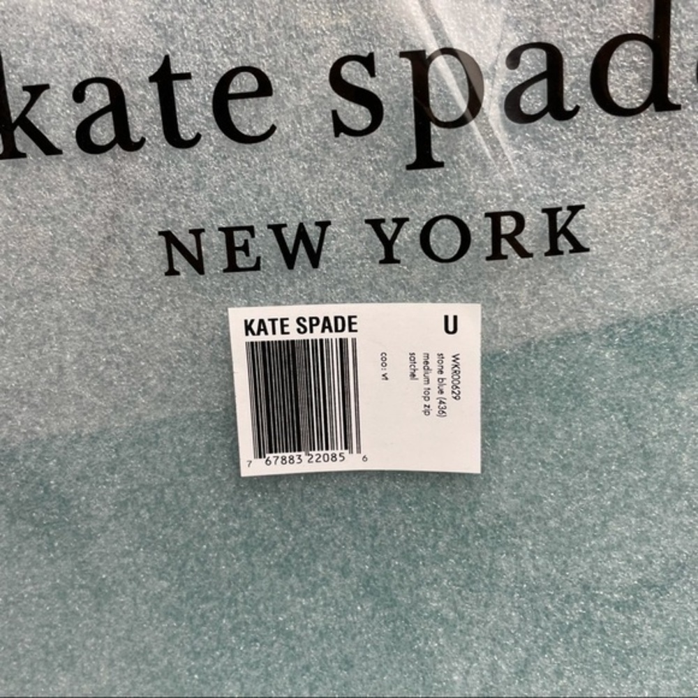 KATE SPADE Stone Blue Rowe Medium Satchel - Picture 7 of 12